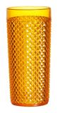 Copo Diamante 500ml Plástico Crystal Laranja 438-2 - Niquelart