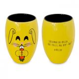 Copo Diverticon Pascoa 400ml Mondoceram 12,2cmx8,7cmx8,7cm Amarelo