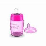 Copo Easy Sip Cup Com Bico De Silicone Menina 260ml Philips Avent
