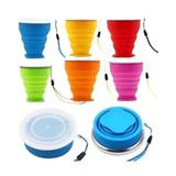 Copo Eco Retrátil Dobrável De Silicone 200ml Casa Cozinha - Cabral imports