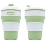 Copo Eco Retrátil Dobrável de Silicone 350ml Verde - Ekological