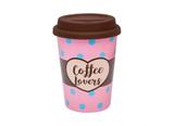 Copo em Cerâmica com Tampa em Silicone 300 ml Trip Coffee Lovers Oxford - OXF 534