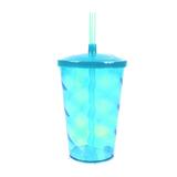 Copo euphoria 700ml com canudo azul tiffany - Neoplas