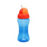 Copo fiona com canudo retratil silicone - 270ml azul - Lillo