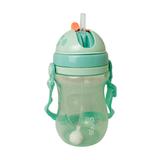 Copo Infantil Com Canudo e Válvula 340ml Verde C2352 Clingo