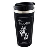 Copo Inox Emborrachado Térmico Profissões Arquitetura 450ml - Magma