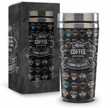 Copo inox térmico - neutros - menu coffee - Brasfoot