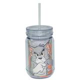 Copo jarra acrílico hb tom and jerry mad face cat - Metropole