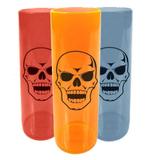 Copo Long Drink Caveira Halloween - Cores Sortidas - Aluá festas