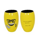 Copo Mondoceram Diverticon Arquitetura Cerâmica 400ml Amarelo