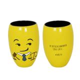 Copo Mondoceram Diverticon Direito Cerâmica 400ml Amarelo