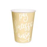 Copo Papel Decorativo Tema Ano Novo 240Ml Kit Com 8 Unidades - Cromus