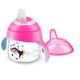Copo para Bebê rosa Pinguim philips Avent 200ml 6 meses