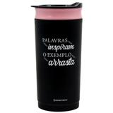 Copo Para Viagem com Prensa Francesa - Palavras Inspiram - Zona criativa