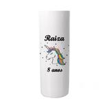 Copo Personalizado Aniversário Infantil Unicórnio Colorido - Aluá festas