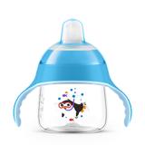 Copo Pinguim Azul Avent Bico Silicone 200ml