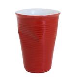 Copo Plastic 240ml Em Cerâmica Vermelho 080710 Mondoceram Gourmet