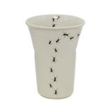 Copo Plastic 240ml Formigas Cerâmica Creme 108101 Mondoceram