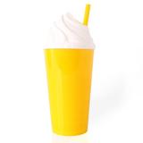 Copo Plástico Chantilly Amarelo 550ml - Aluá festas
