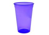 Copo Plástico Liso Balada Roxo Neon 330ml C/500 Rioplastic