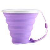 Copo Retrátil de Silicone Roxo 270ml - Ekological