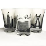 Copo shot souvenir com 3 unidades cidade sao paulo 60ml - Pdv