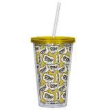 Copo Simpsons Homer Original 500ml Amarelo e Branco - Trevisan Concept