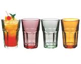 Copo Sofia Vidro Colorido 300ml 12 Unidad Agua Suco Vitrizi - Yangzi