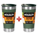 Copo térmico de cerveja verde 473ml - stanley - kit c/ 2 copos