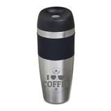 Copo Térmico Inox Estilizado Mokha 450 ml Prata