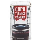 Copo termico lente camera 400ml preta - Zona criativa
