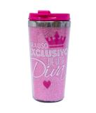 Copo Térmico Rosa Diva 450ml - Projeto Kiwi - Minas presentes