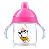 Copo Treinamento Pinguim 260ml Rosa - Philips Avent