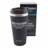 Copo Viagem Emborrachado 450ml Profissoes Psicologia Zona Criativa
