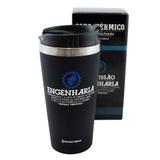 Copo Viagem Emborrachado Profissão Engenharia 450ml - Profissões