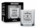 Copo whisky - feliz aniversário amigo gente boa - Brasfoot