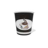Copos de Papel Biodegradável 180ml Preto Estampado - Icafé
