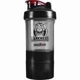 Coqueteleira Darkness - 400ml c/ 3 compartimentos - Integralmédica - Integralmedica