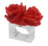 Coral em Poliresina Vermelho Com Base em Acrílico - Prime home decor