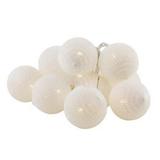Cordão Luminoso Com 10 Bolas Brancas Decorativo Led - Alfacel