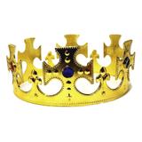 Coroa De Rei Dourada Fantasia C/ Ajuste Regulável - Brbrinq