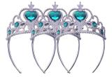 Coroa Tiara Kit Com 3 Unidades para Bloco de Carnaval Festa Fantasia Azul (BSL-2653-3) - Braslu