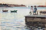 Corrida de Botes - Anders Zorn - Tela 50x76 Para Quadro - Santhatela