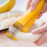 Cortador De Banana Lâmina Inox Fatiador Rodelas Corte Iguais - Xd