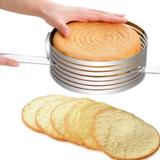 Cortador de bolo aro 20 cm ajustável 6 Camadas - Asia