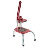 Cortador De Legumes Grande 10x10mm Inox Vermelho Malta