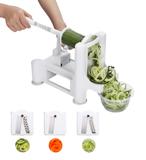 Cortador de legumes Profissional Spirooli Spagueti macarrão de abobrinha cenoura em espiral - Branco - Fox home