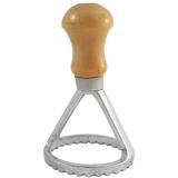 Cortador De Ravióli Massa Redondo 6cm De Punho Em Alumínio - Zanline