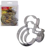 Cortador/ molde para biscoito de inox urso kit com 3 peças - Casita/imporiente