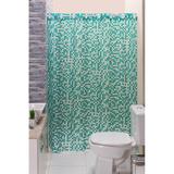 Cortina Box para Banheiro PVC Antimofo Estampada Pastilhas 1,40 x 1,98 cm com Ilhós para Varão 1,20 Metros - Eddi cortinas